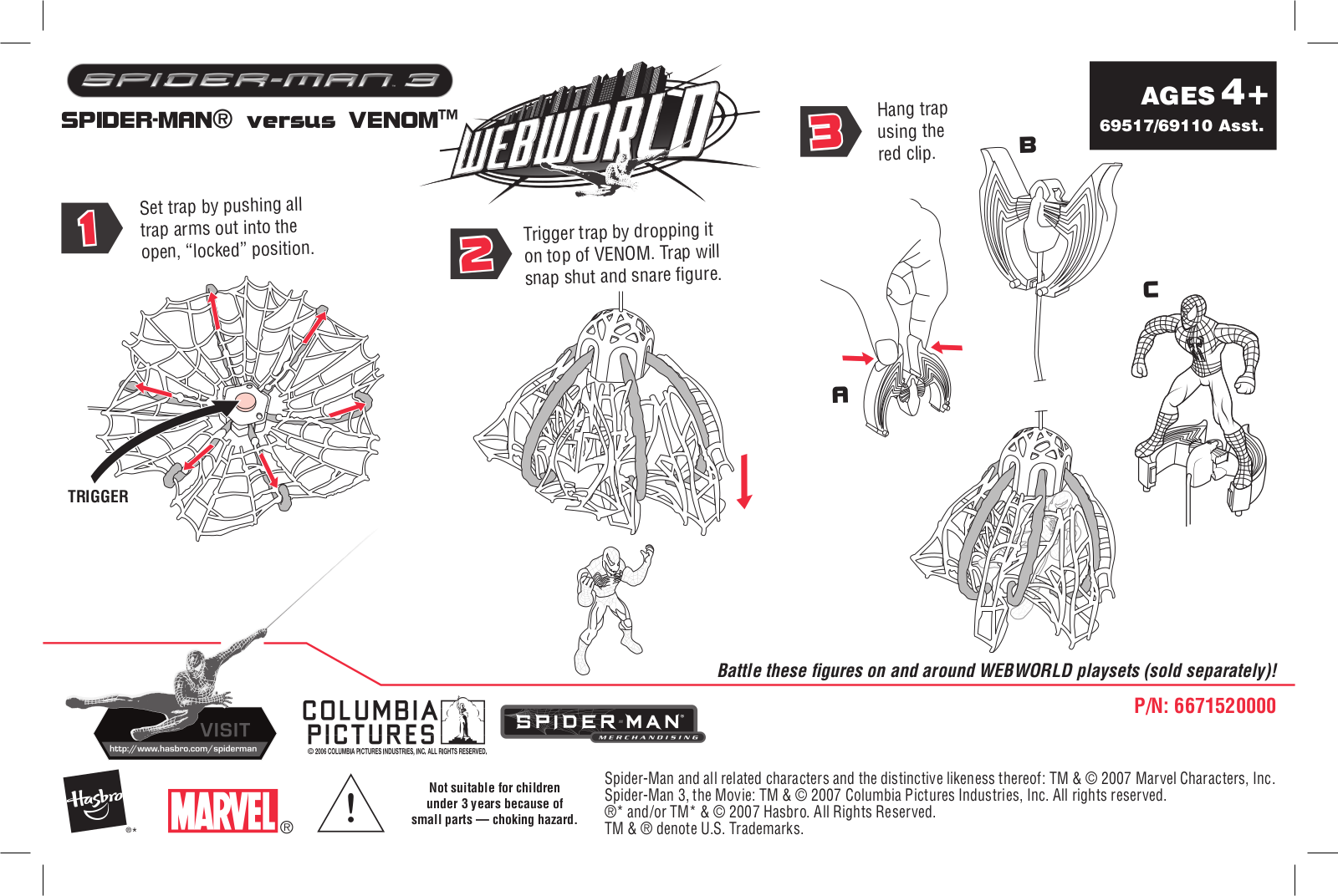 Hasbro 6671520000, 69110, 69517 User Manual