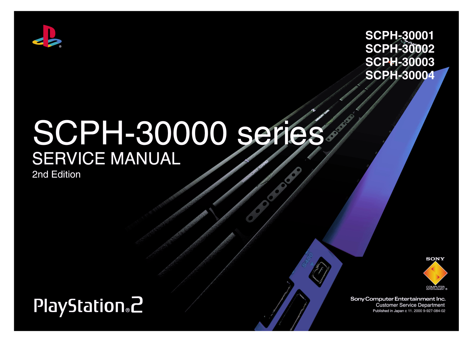 PlayStation SCPH30000, SCPH 30000, SCPH30002, SCPH30003, SCPH30004 Service Manual