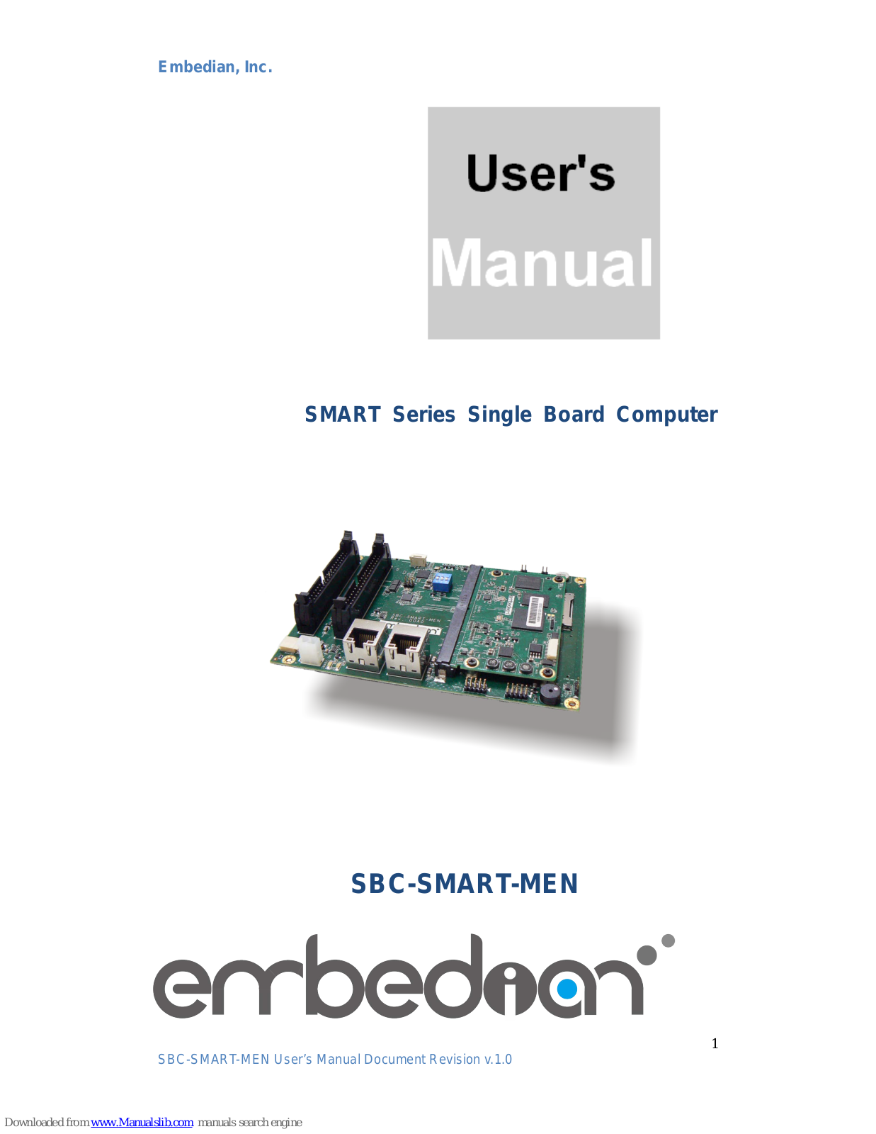Embedian SBC-SMART-MEN User Manual - ManualMachine.com