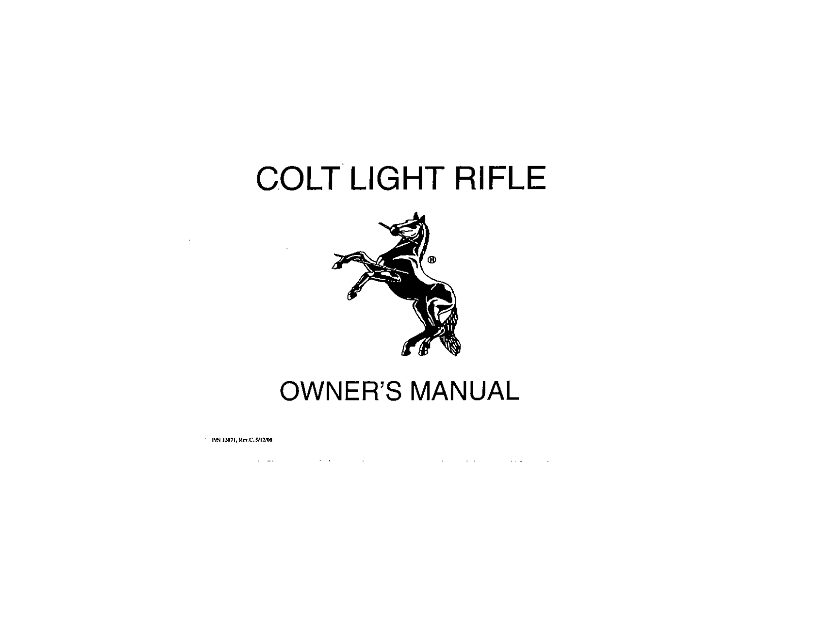 colt light rifle User Guide