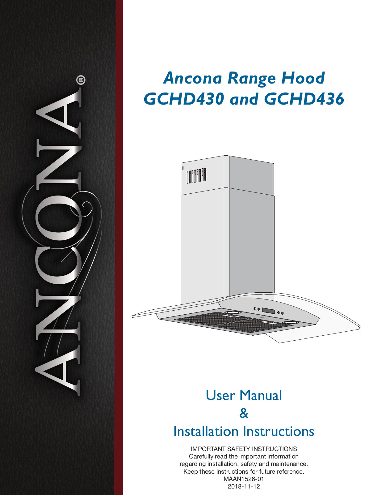Ancona ACDA1380 Installation & Assembly - ManualMachine.com
