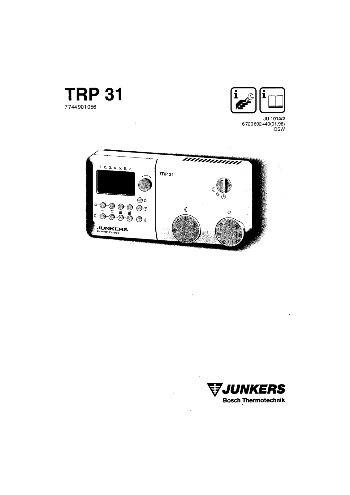 Junkers TRP 31 User Manual