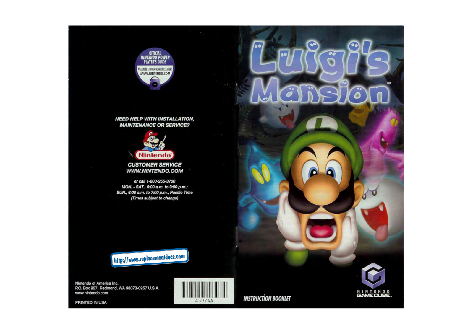 Nintendo LUIGI S MANSION BROCHURE