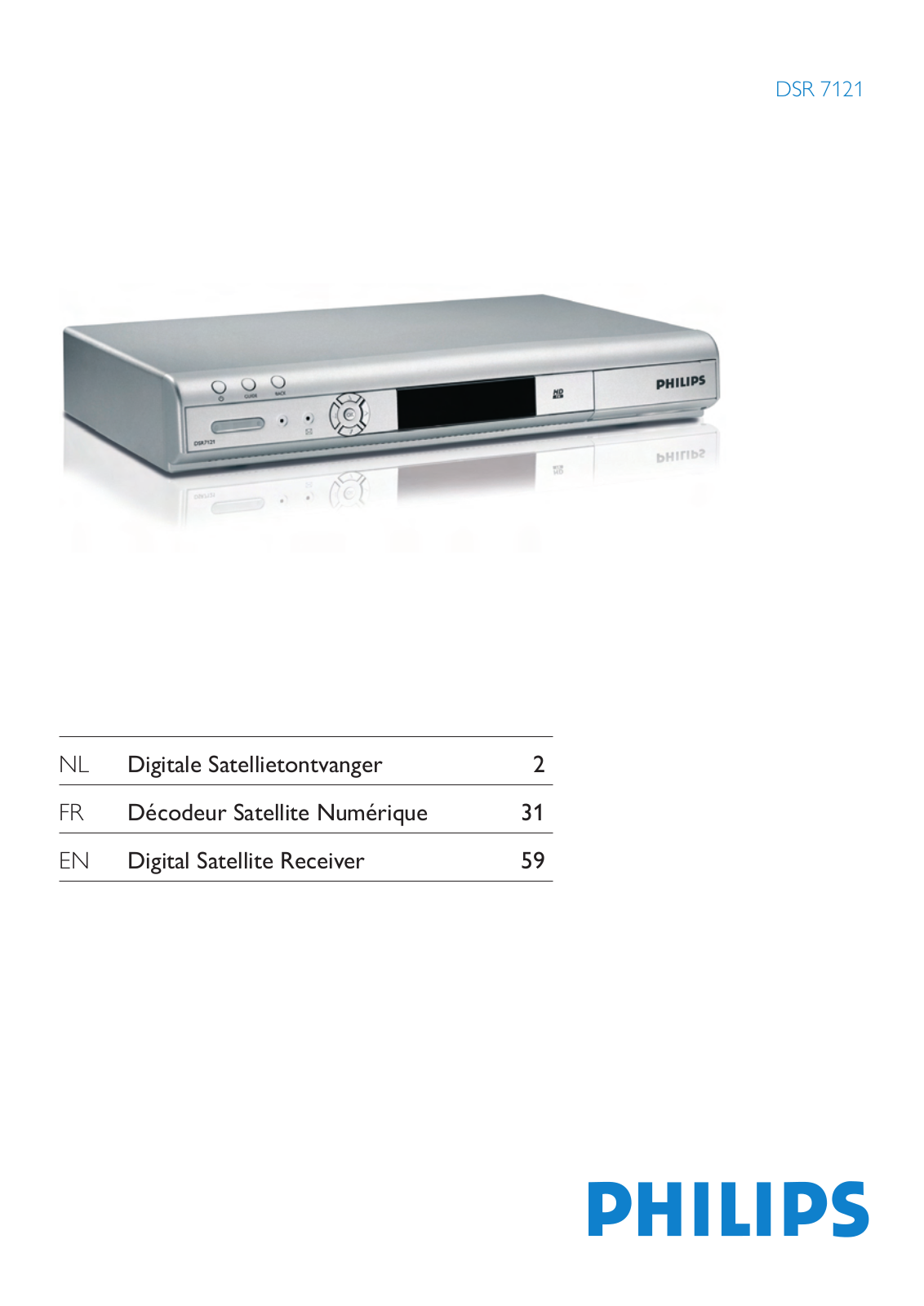 Philips DSR7121 User Manual