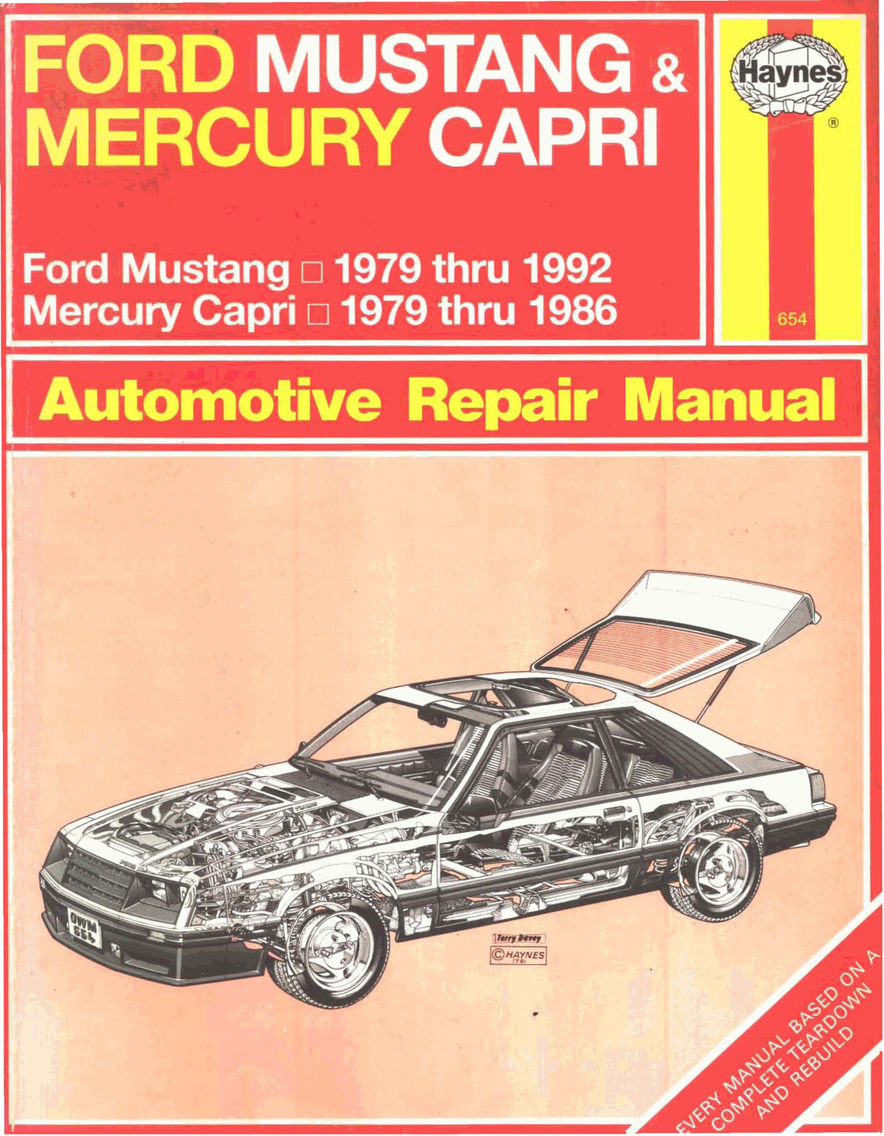 Haynes Ford Mustang 1979-1992, Mercury Capri 1979-1986 User Manual