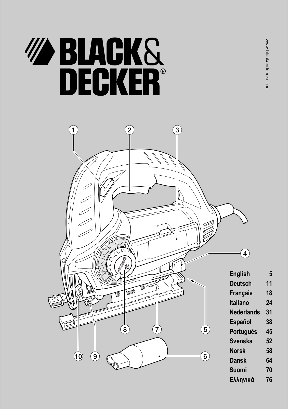 Black & Decker KS900SW, KS950SW, KS950SLW User Manual