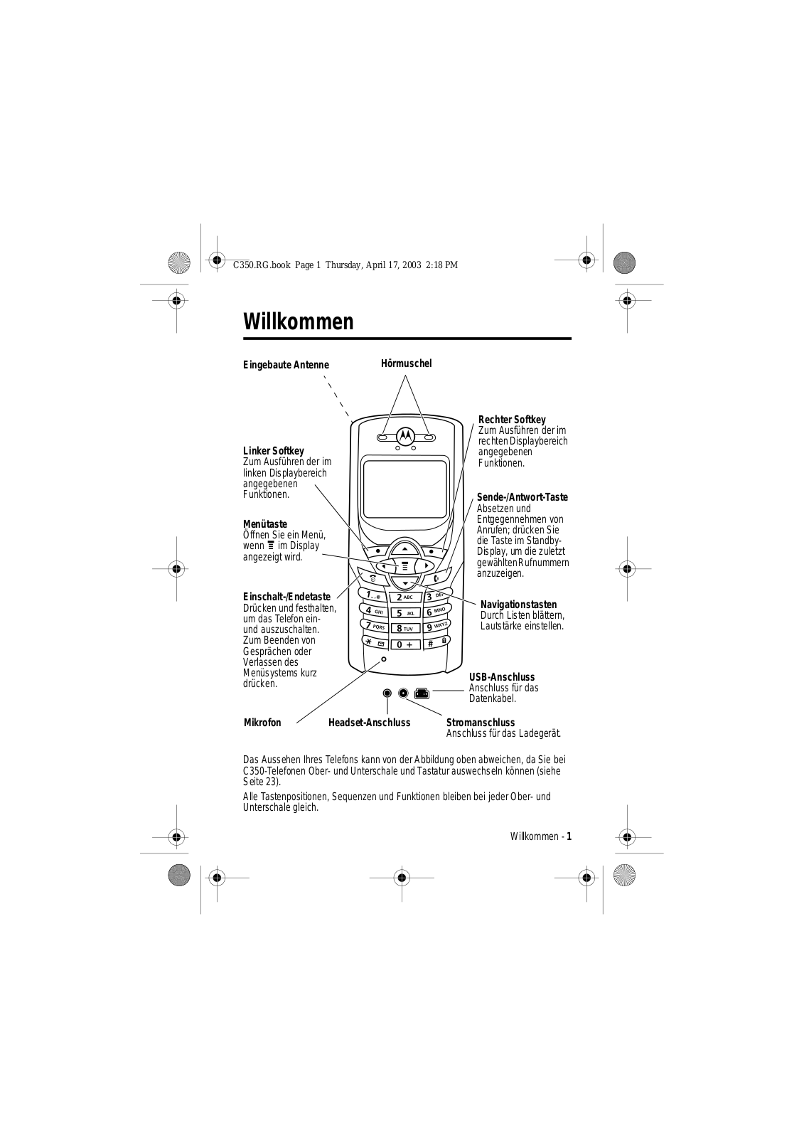 Motorola C350 User Manual