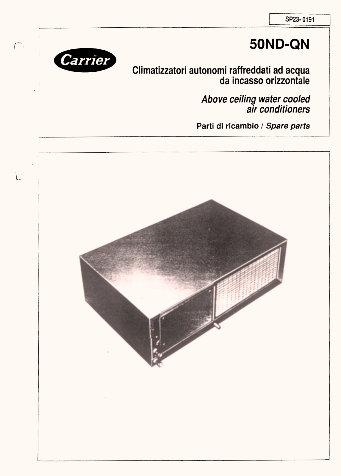 Carrier 50QNLPD, 50NDLPD User Manual