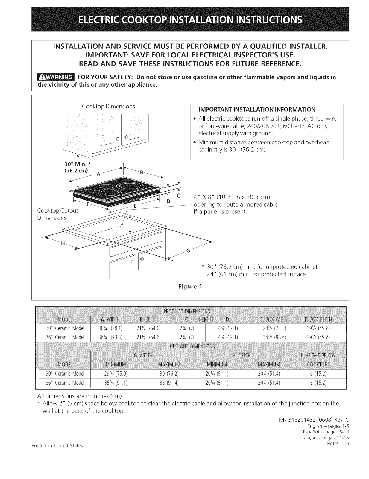 Electrolux E30EC70FSS1, E30EC70FSS2, E36EC70FSS1, E36EC70FSS2 Installation Guide - ManualMachine.com