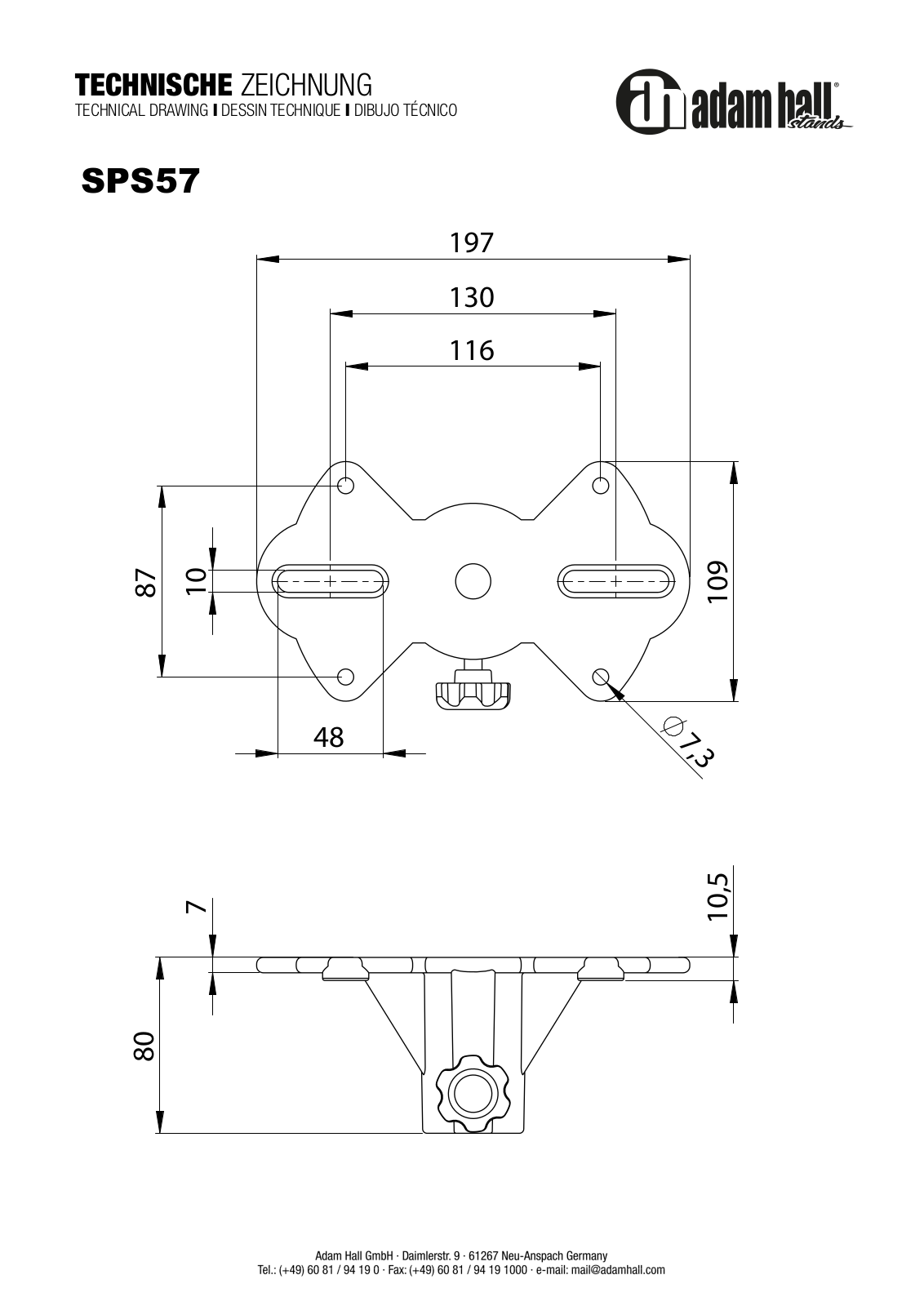 Adam Hall SPS57 User guide - ManualMachine.com