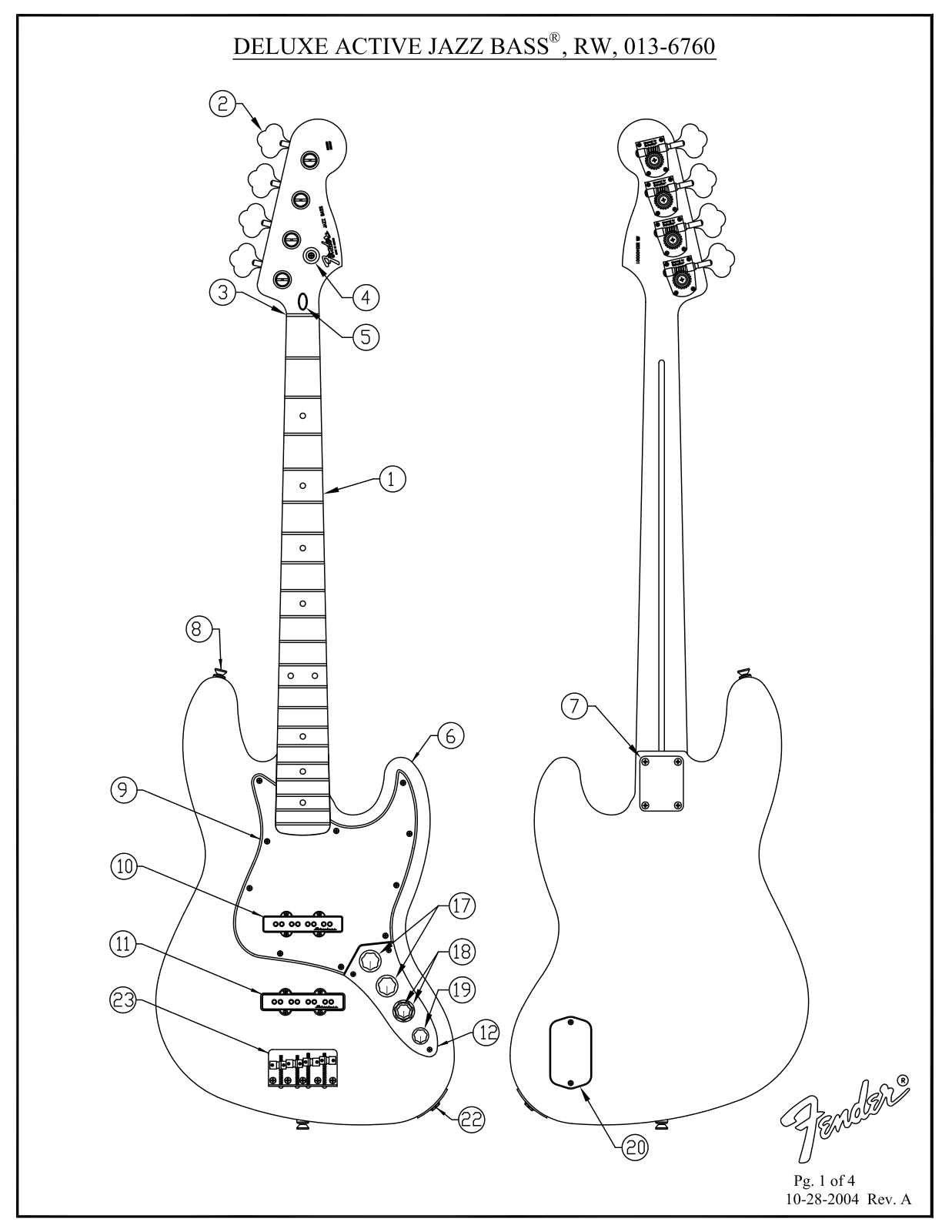 Fender Deluxe-Active-Jazz-Bass Service Manual