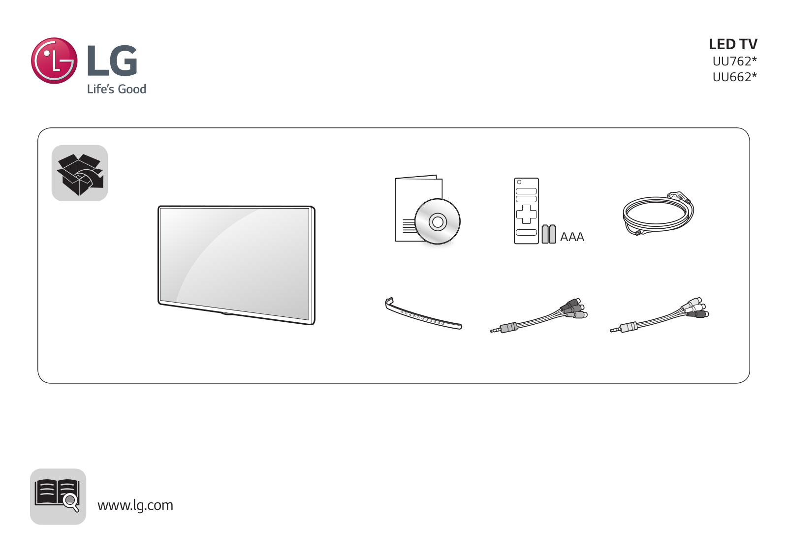 LG 43UU662H Quick Setup Guide