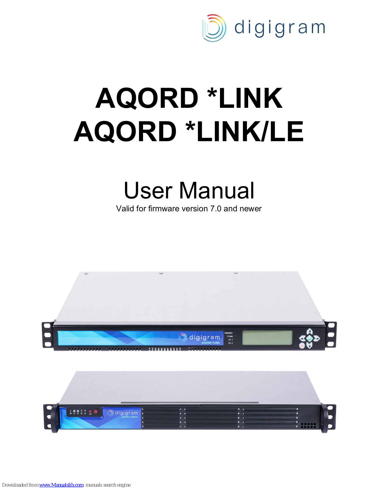 Digigram aqord *link, aqord *link/le User Manual