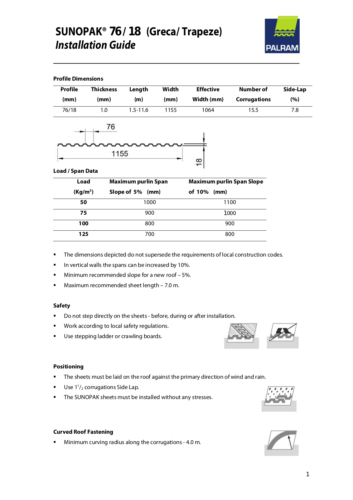 Palram SUNOPA User Manual