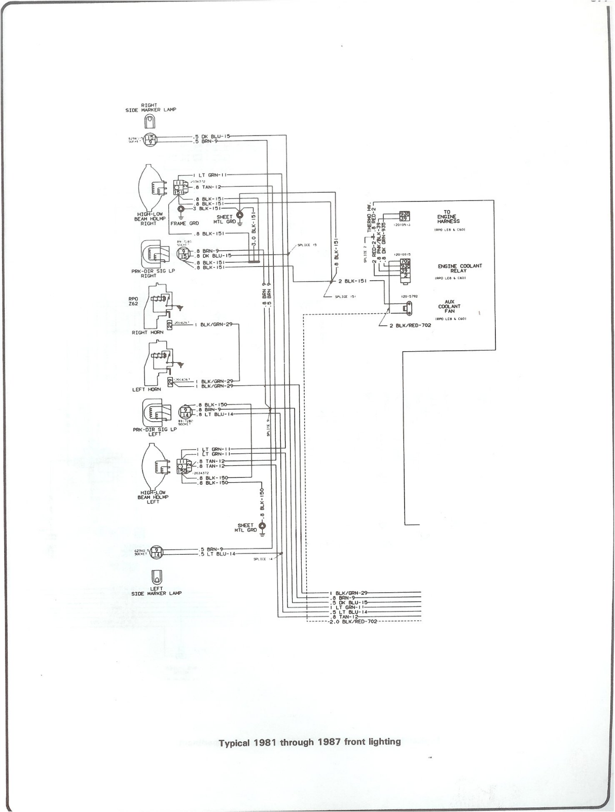 Chevrolet 1981 987 schematic