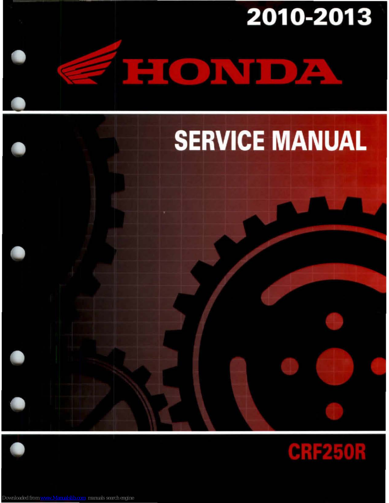 Honda CRF250R (2010) Service Manual