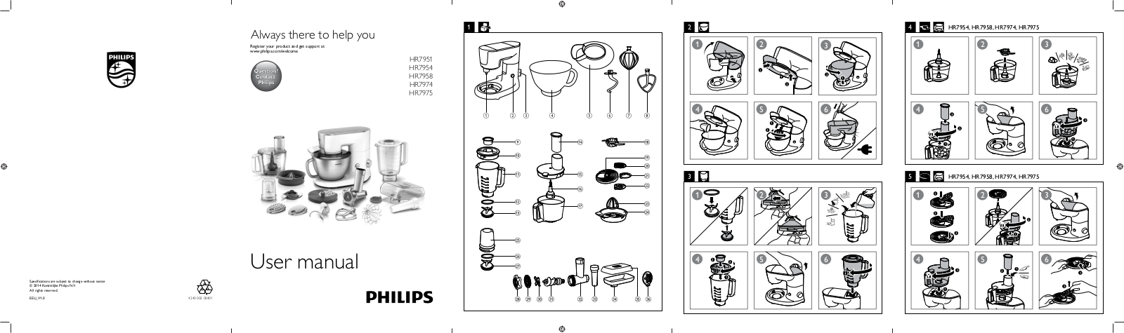 Philips HR7954 User manual