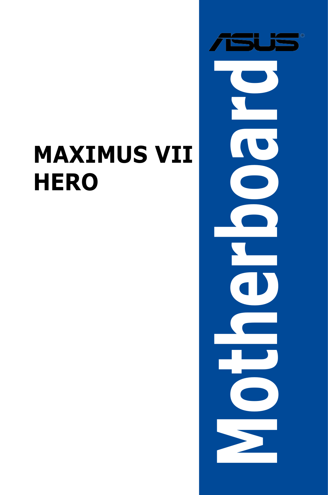 ASUS MAXIMUS VII HERO, E9192 User Manual