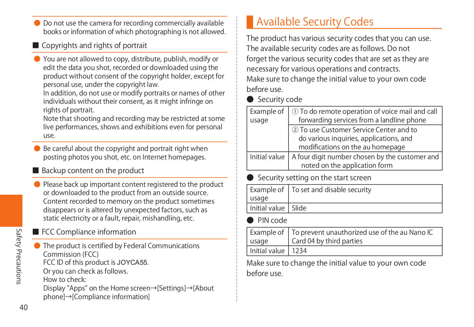 Kyocera CA55 User Manual