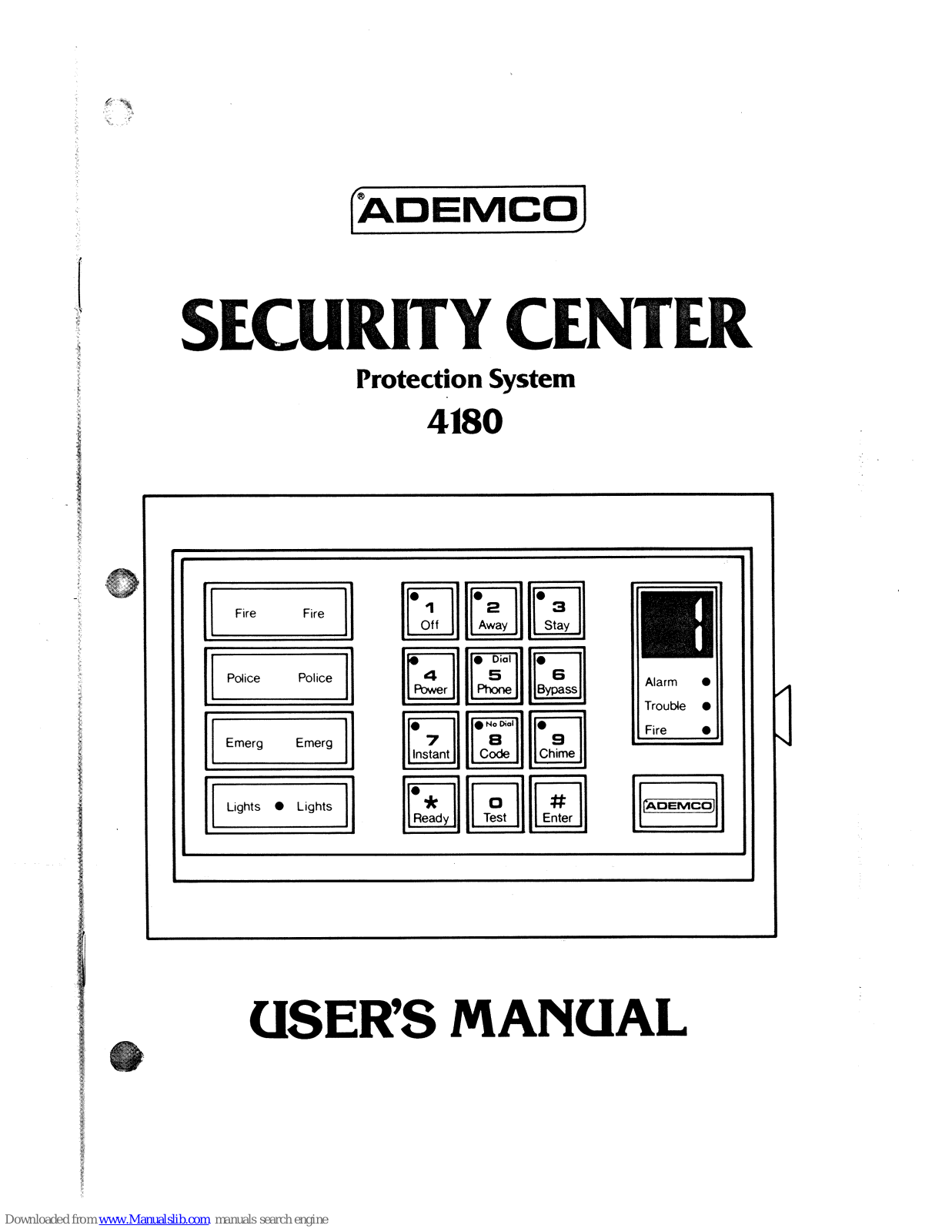 ADEMCO 4180 User Manual