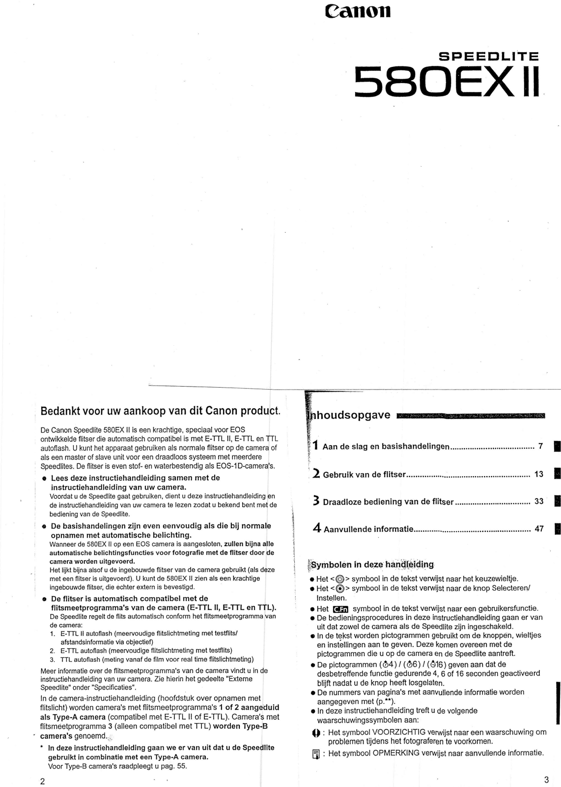 Canon SPEEDLITE 580EX II User Manual