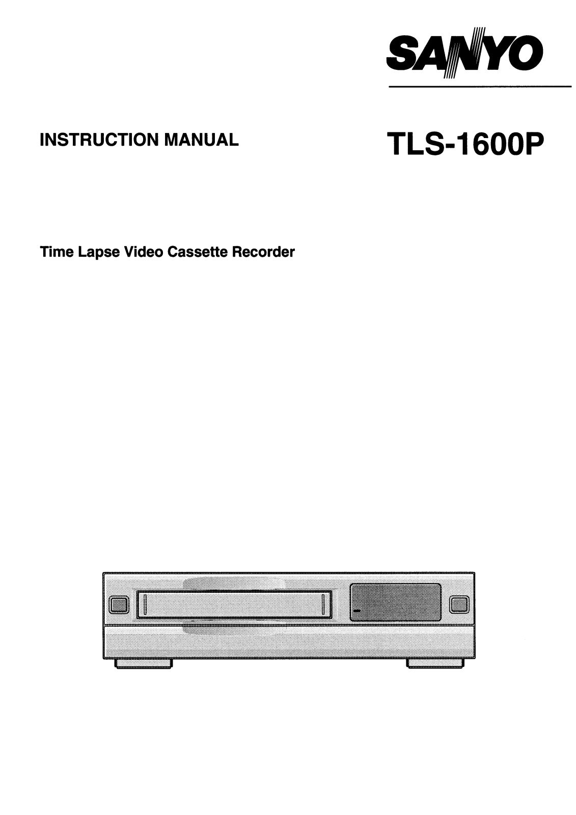 Sanyo TLS-1600P Instruction Manual