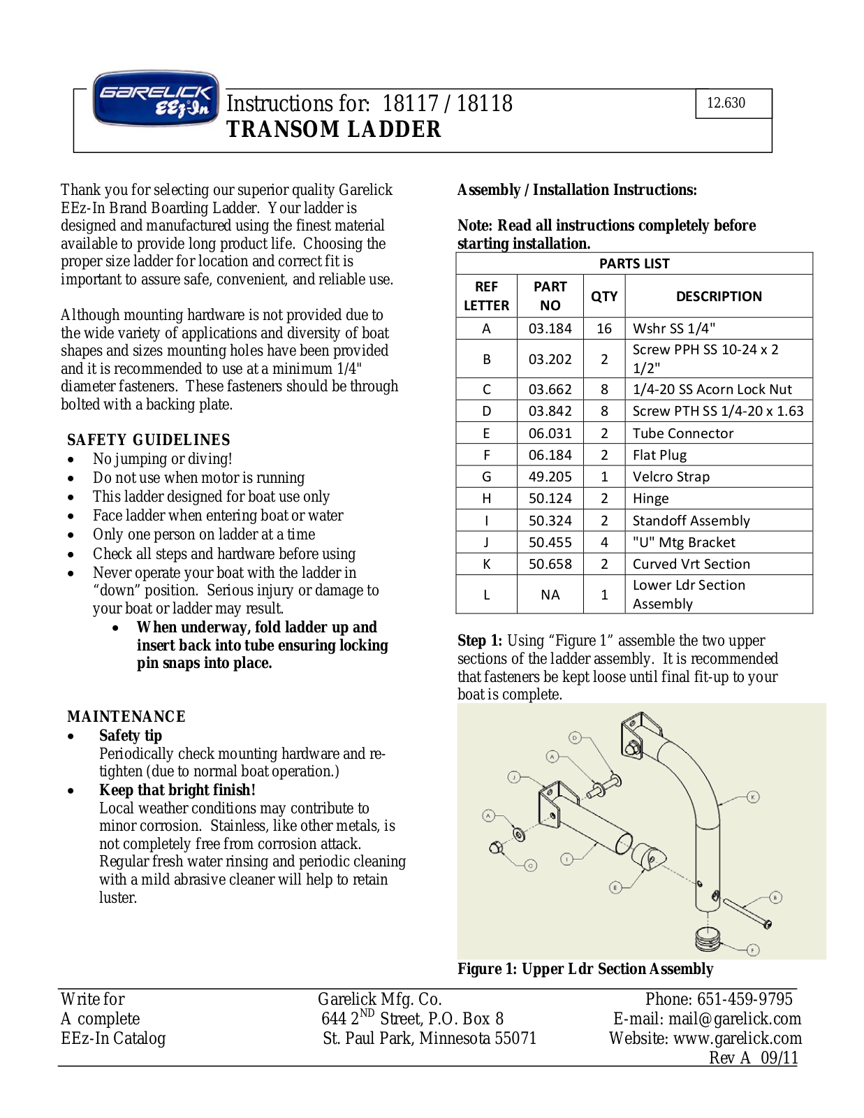 Garelick 18118 User Manual