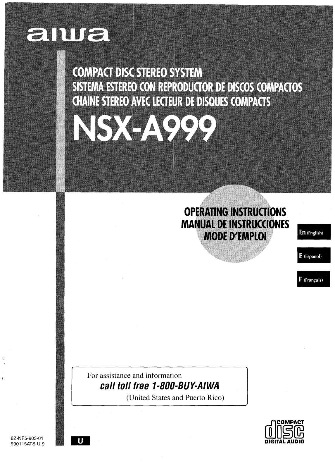 Sony CXNA999 Operating Manual