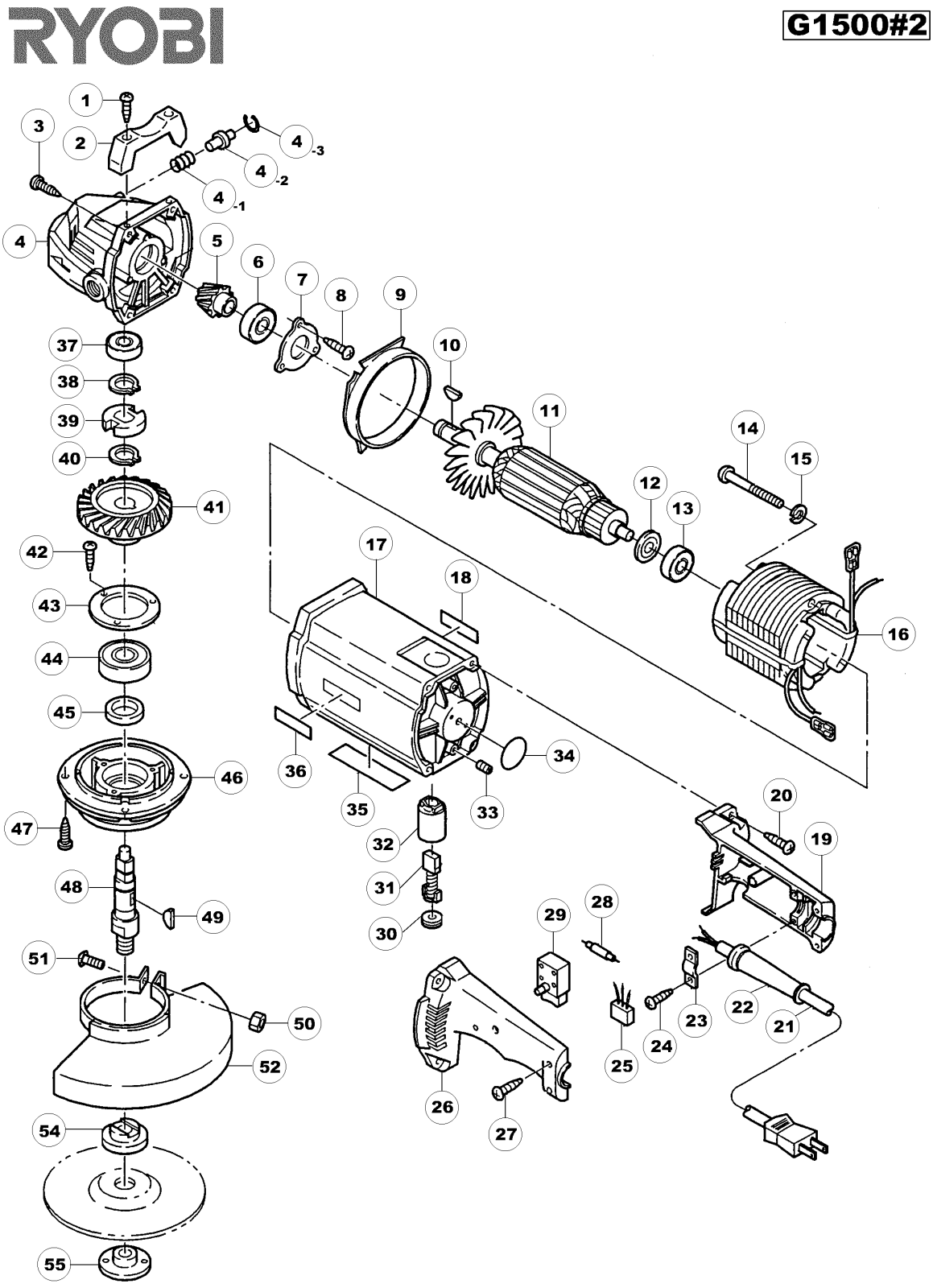 Ryobi G1500-2 User Manual