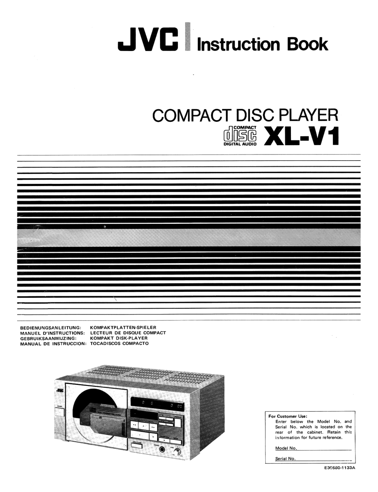 JVC XLV-1 Owners manual