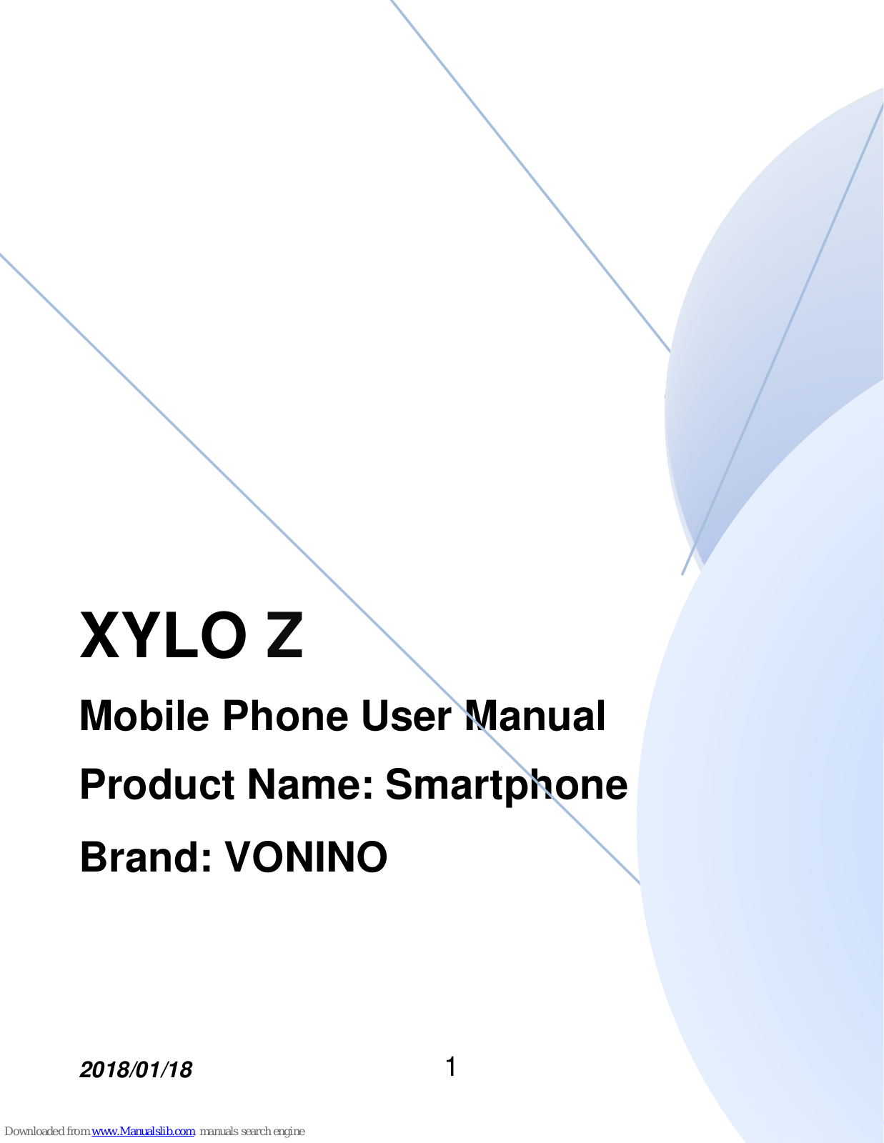 Vonino XYLO Z User Manual