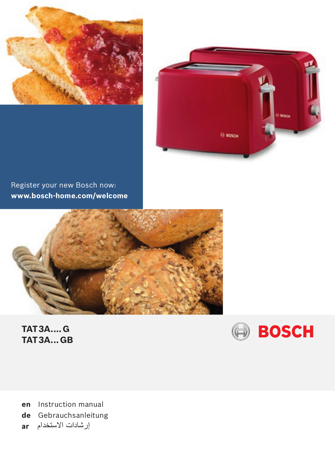 Bosch TAT3A014 operation manual