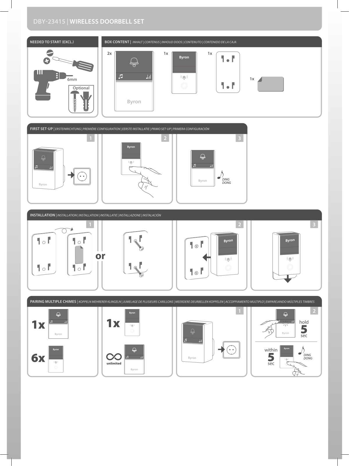 Byron DBY-23415 User manual