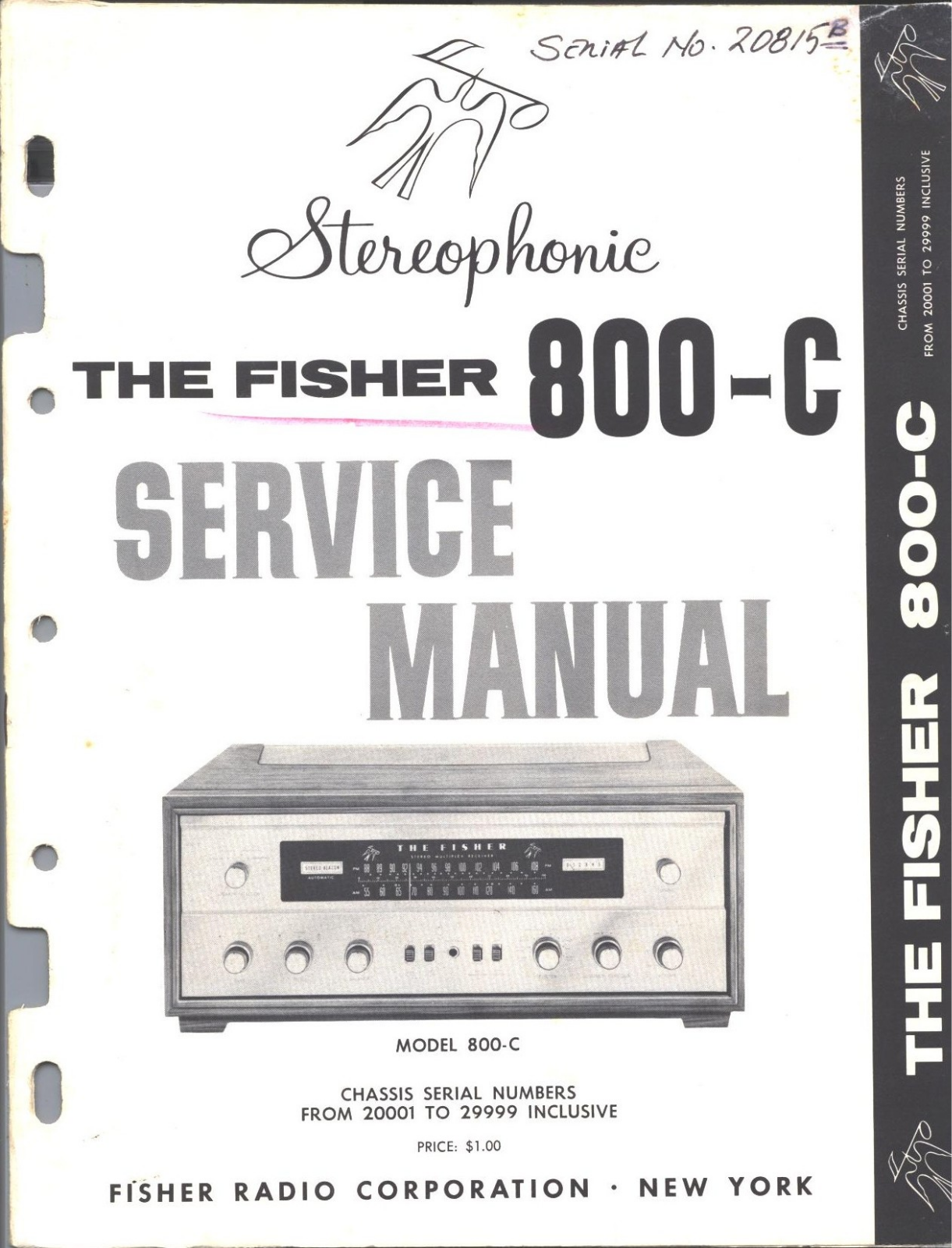 Fisher 800-C Service manual