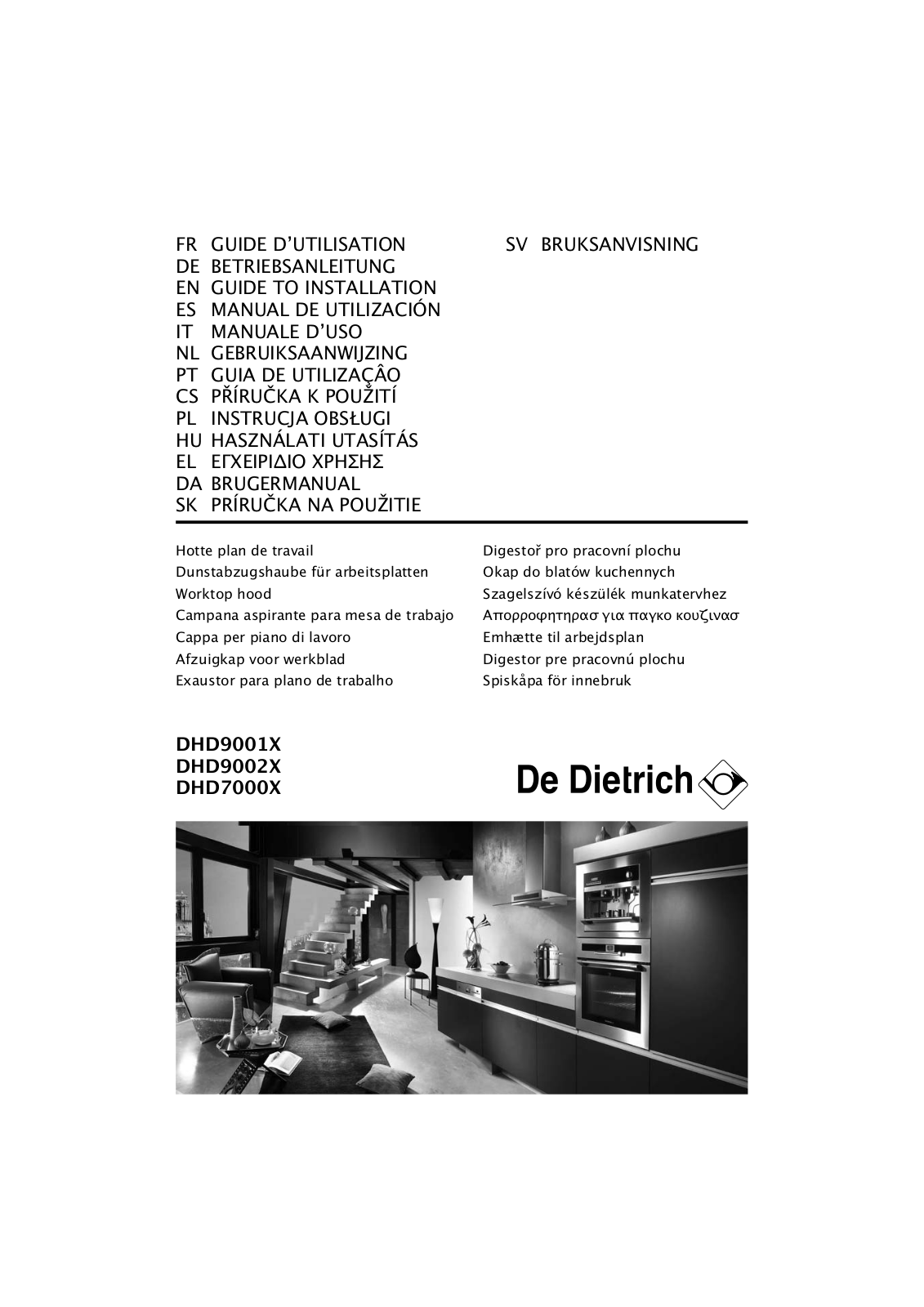 DE DIETRICH DHD7000 User Manual