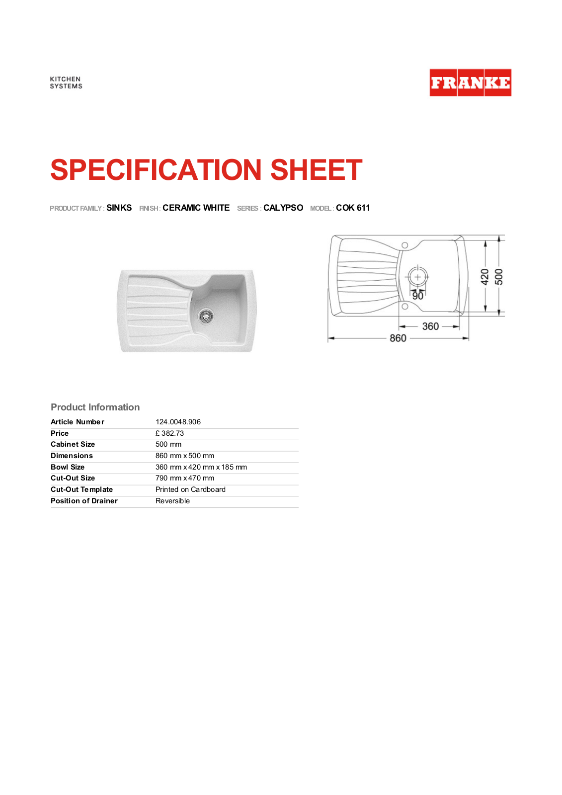 Franke Foodservice COK 611 User Manual