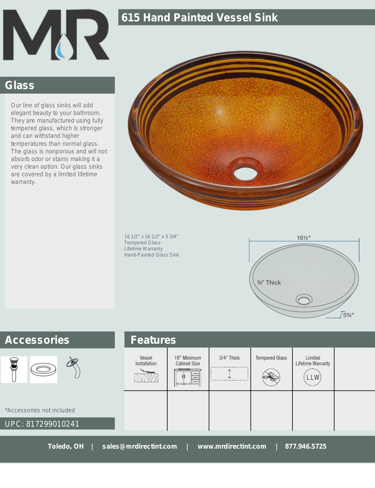 MR Direct MRDR1111 Specifications & Dimensions - ManualMachine.com