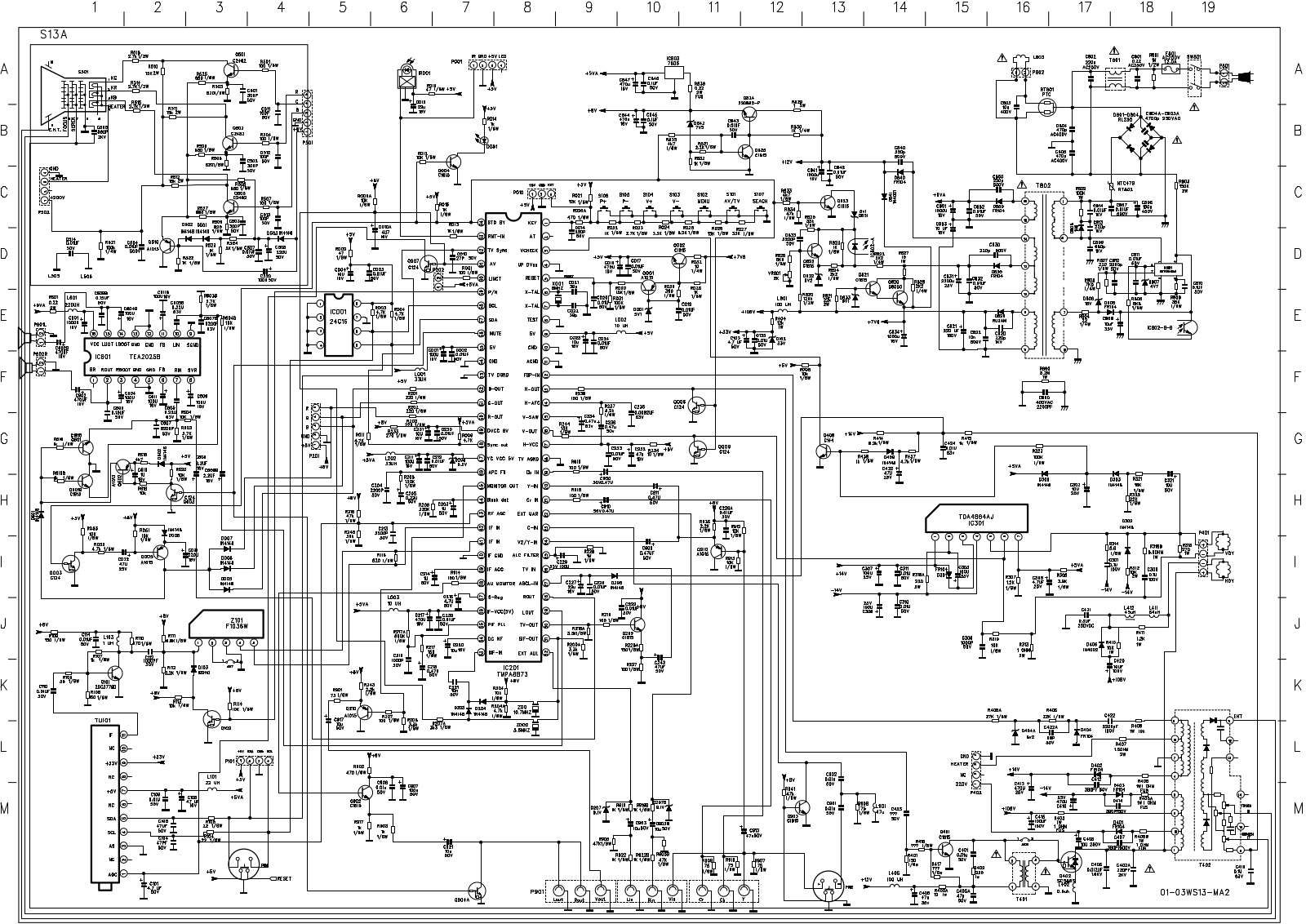 TCL S13A, TV Schematic