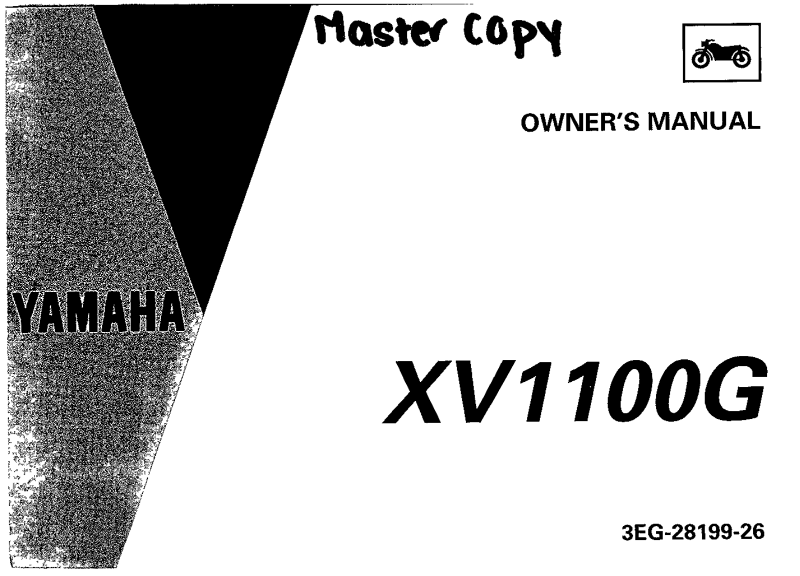 Yamaha XV1000 G 1995 Owner's manual