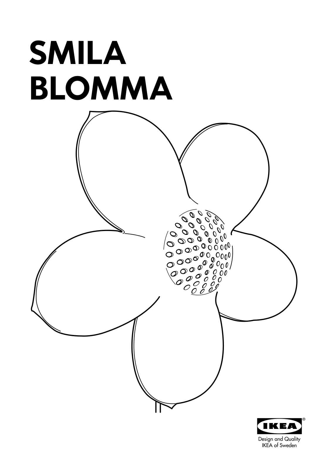 IKEA SMILA BLOMMA User Manual