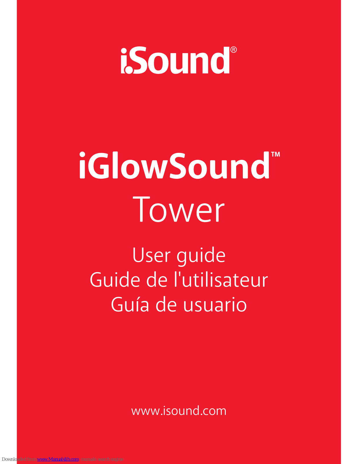 ISOUND iGlowSound Tower User Manual