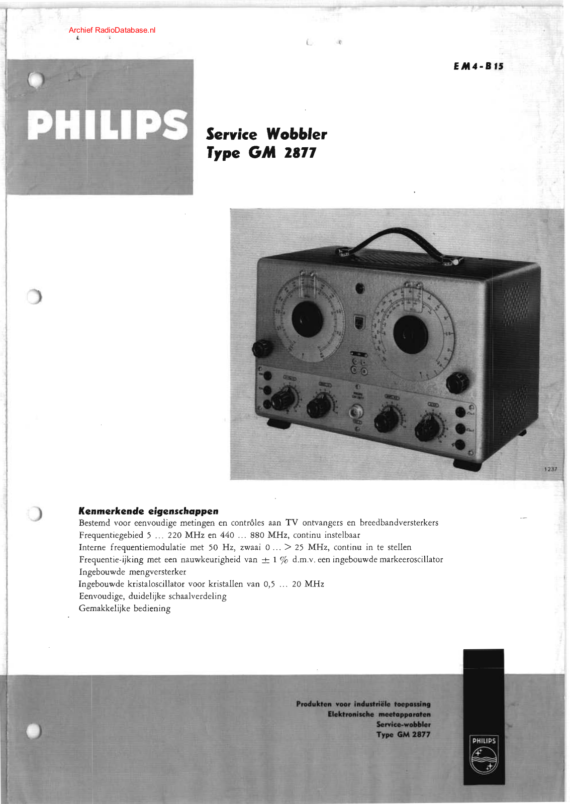 Philips GM2877 User Manual