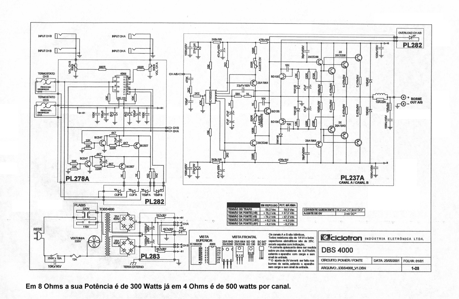 Ciclotron DBS-4000 Schematic