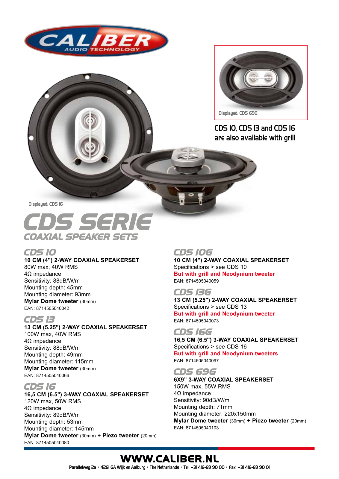 Caliber CDS16G User Manual