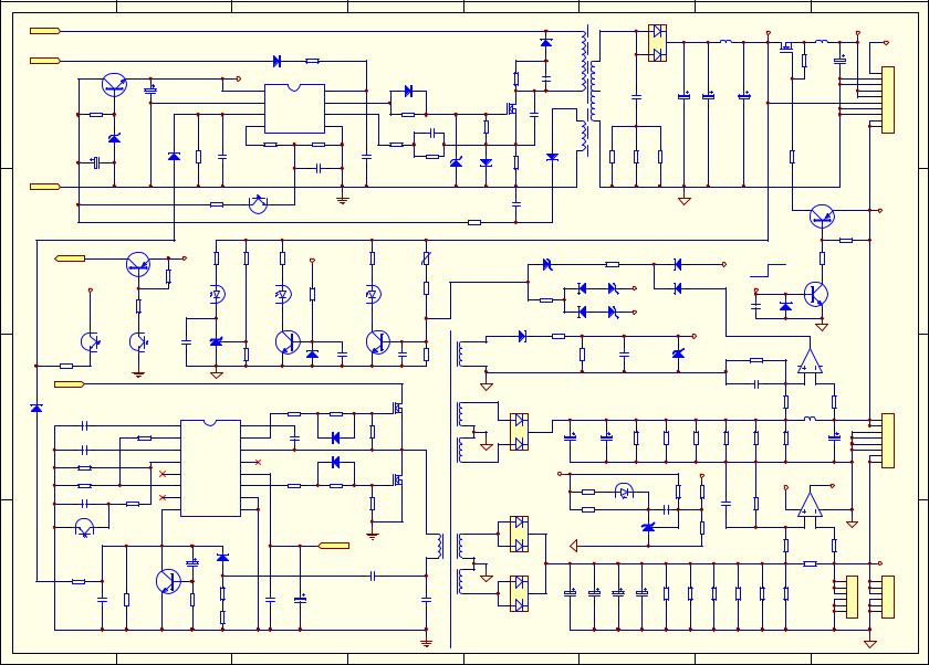 Changhong LT4018 PSU+Inverter Schematic