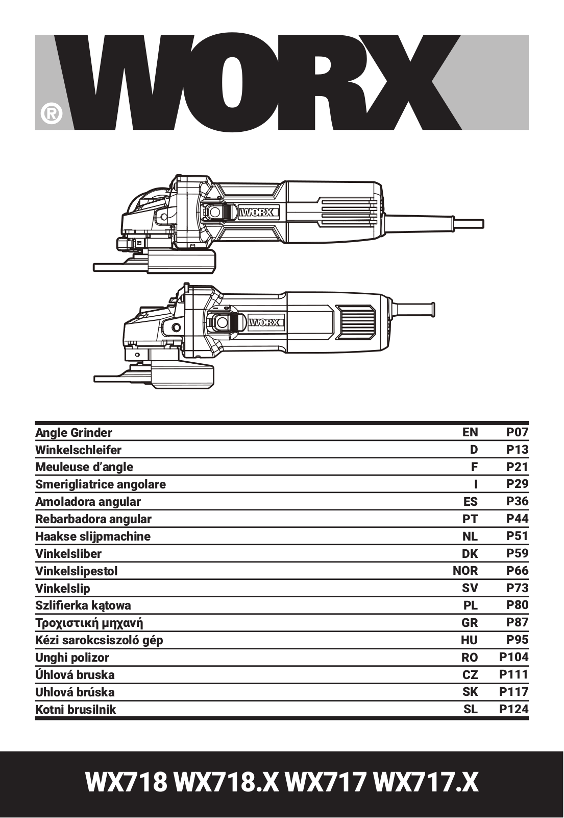 Worx WX718, WX718.X, WX717, WX717.X User guide - ManualMachine.com