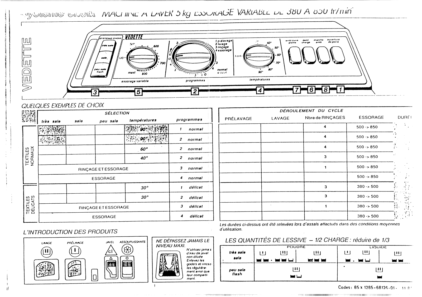 VEDETTE 8597BD User Manual