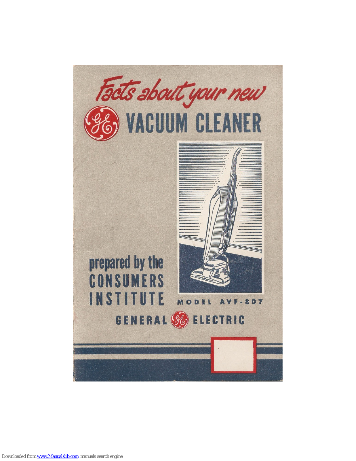 GE AVF-807 User Manual - ManualMachine.com