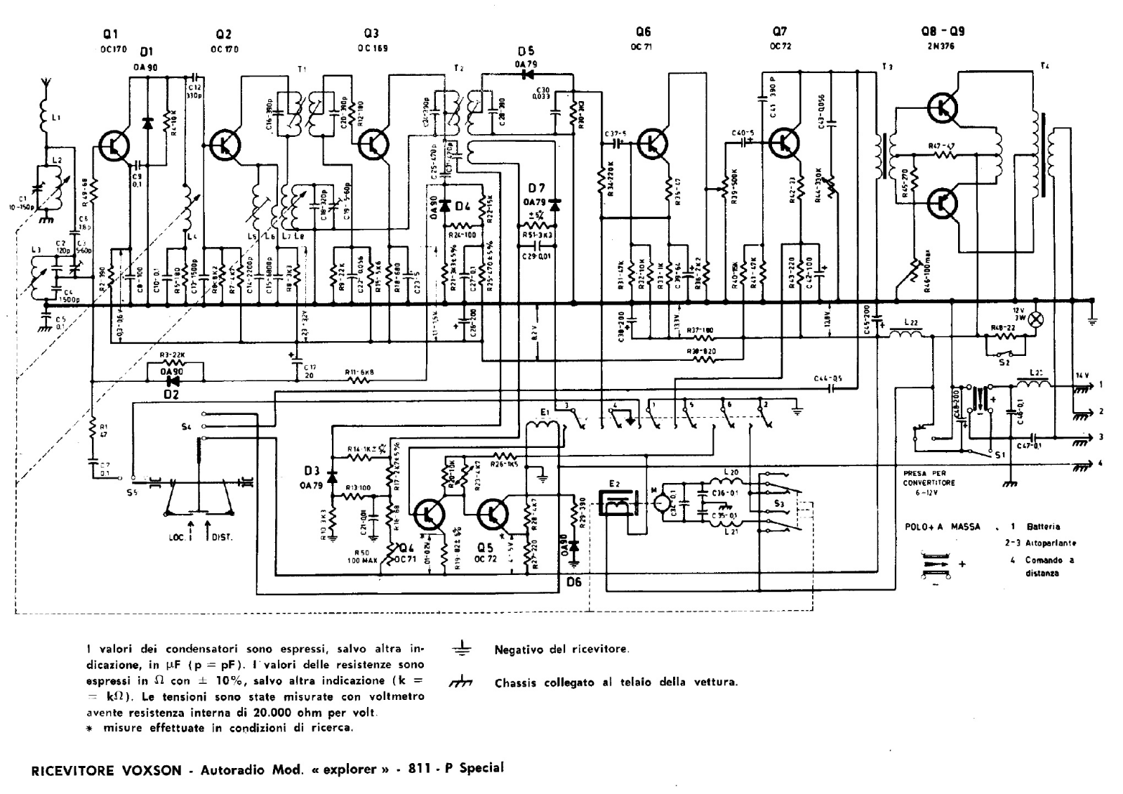 Voxson 811p schematic