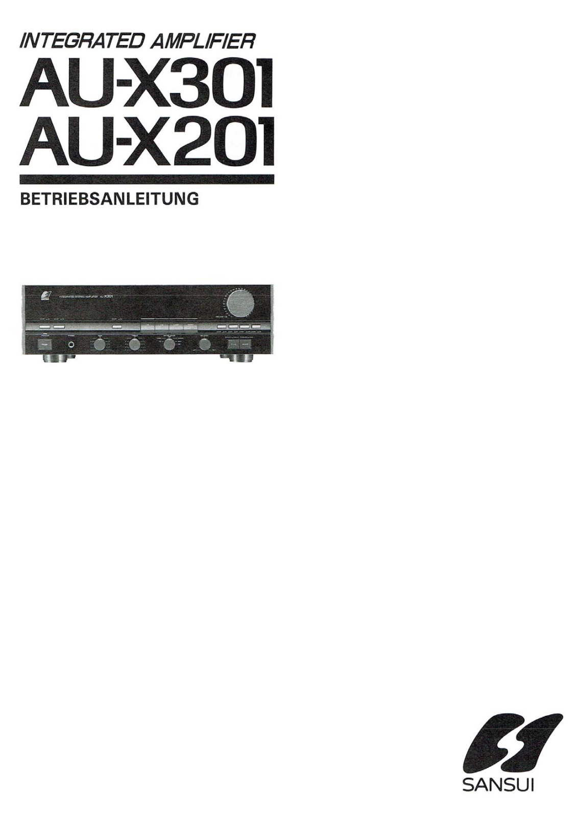 Sansui AU-X201 Owners Manual